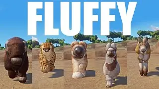 Random Fluffy Animals Speed Races in Planet Zoo included American Bison, Cheetah, Dingo etc