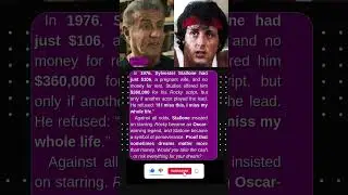 💪 Stallone refused $360000 - chose destiny over money #news #viral #celebrity #actor #shorts #legend