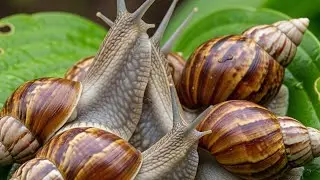 MACRO SURVIVAL: The Snail's Secret Night Hunt for Food in the Backyard Wilderness