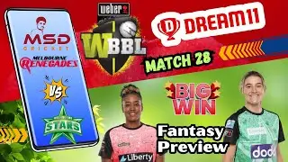 MSW vs MRW Dream11 Team Today Match Prediction in Tamil || WBBL - Match 28 || Womens Big Bash League