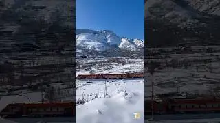 Снег, тишина и &laquo;Ванде Бхарат&raquo; 🏔️✨ Гордость Индии на небесах: &laquo;Ванде Бхарат&raquo; в снегу Кашмира! 🇮🇳