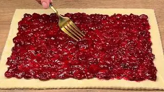 Das Lieblingsrezept der Familie! GENIALES Blätterteigdessert in nur 10 Minuten
