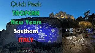 Quick Peek: New Years in Tropea, Calabria, Italy 🇮🇹 | Fireworks, Music & Piazza Life