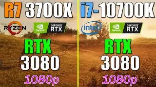 Ryzen 7 3700X vs. i7 10700K | RTX 3080 | 1080p Test in 10 Games