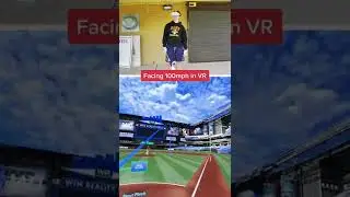 Facing 100 MPH Baseball Pitcher in VR! #shorts