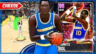 THIS CARD IS WHY IM RETIRING FROM 2K AGAIN! PINK DIAMOND MANUTE BOL GAMEPLAY! NBA 2k21 MyTEAM