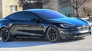 Spotted another Tesla Model S Plaid in Oak Lawn, Illinois.