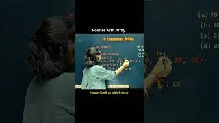 Array with pointer in C #prishu #happycoding #clanguage #pointer