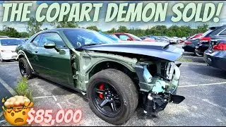 TOTALED Dodge Demon Sells For $85k At Copart Salvage Auction!