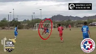 Joshua Klein Jr. | #50 | SA City SC vs Colorado Rush Academy Blue| 2025 ECNL Showcase Phoenix