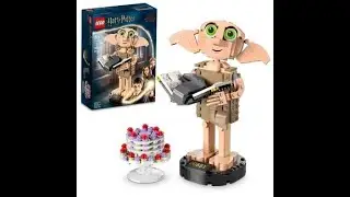 LEGO Harry Potter Dobby the House Elf Build and Display Set 76421 Speed Build Review Time Lapse