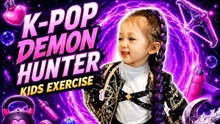 K-POP Demon Hunter Exercise for Kids 💜 Fun Workout with Ally as Rumi | 
