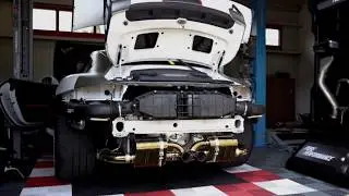 PORSCHE GT3RS INSANE SOUND WITH A FULL GOLD TITANIUM IPE EXHAUST SYSTEM & POV AUTOBAHN +317km/h