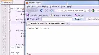 Beginner JavaScript Tutorial   10   Calling a Function From Another Function