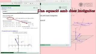 L'equaci&oacute; lineal |  | UPV