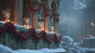 Enchanting Medieval Christmas 🕯️ Snowy Abbey Music for Focus & Peace (1 Hour)