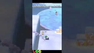 Goomba on Ice skates 😂 #gaming #sm3dw #supermario3dworld  #mario #shorts #holiday #funny