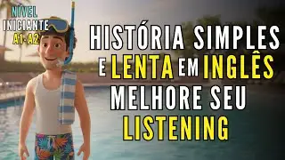 Uma tarde tranquila na piscina 🌤️💦 História Lenta e Simples em Inglês A1–A2 para Treinar o Listening