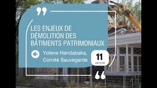 Conf&eacute;rence virtuelle - Les enjeux de d&eacute;molition des b&acirc;timents patrimoniaux