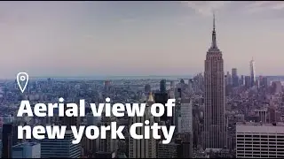 Aerial view of New York(NYC), USA [United States of America]. Drone Point of View HD