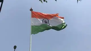 Largest national flag of India at connaught place delhi