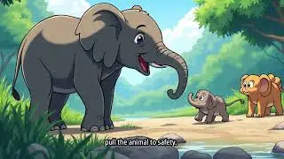 Gajju's Act of Bravery  Elephant Shows True Strength in Helping Others  Little Heroes #shorts