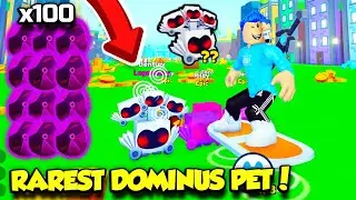 I FINALLY Hatched The RAREST DOMINUS PET In Pet Simulator X AND GOT MAX COINS!! (Roblox)