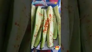 Cucumber with red chilli and salt #Shorts
