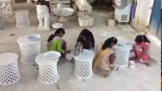 Handicraft Factory // handcrafted // Artist / Indian Craftsman / Marble Craft // shree_ji artefacts