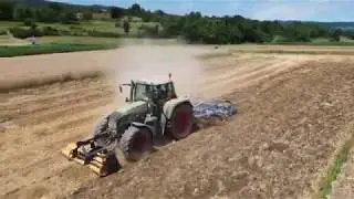 CULTIVATING AND MULCHING ON FARM PUHEK | 2020 | Fendt 818 + Lemken Kristall 9 + Muthing Mulcher