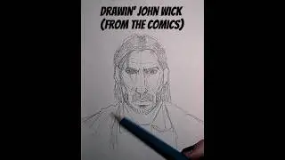 Draw John wick w me #art #speeddraw #johnwick #sketch #sketches #fypシ゚viral #johnwickart #fanart
