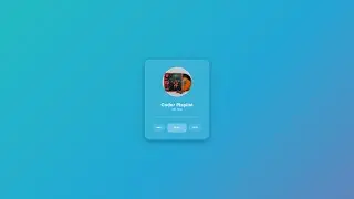 Pure JS Music Player with Frosted Glass UI