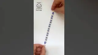 How to make beads bracelets. Beading tutorial #bracelets #shorts #jewelry