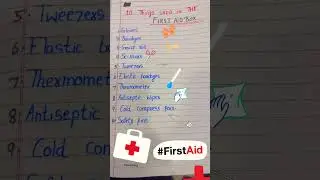 10 Things Used in The First aid box #firstaid #firstaidbox