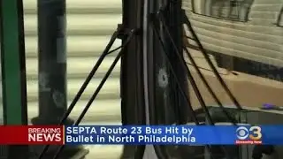 SEPTA Route 23 bus hit by bullet in North Philadelphia