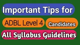 ADBL Level 4 Syllabus Guidelines 2077