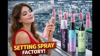 How Is Setting Spray Made in a Makeup Factory? | Full Manufacturing Process
