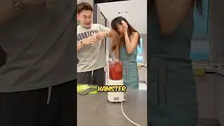 She Pranks Her Brother By Dropping His Hamster In The Mixer #shortsvideo