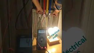 3phase Voltage With 2 TEST Lamp's.. Electrical love #electronic #election #electric #electrical