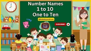 Learn Number Names1-10 | Number spelling #numbername​#educationalvideo@kidsdoyouknow
