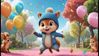 Squirrel&rsquo;s Nutty New Year Jump | Fun New Year & Animal Nursery Rhyme for Kids | Baby Learning Song