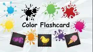 9 Colour Flashcards - Learn Colors for Kids - Kids Vocabulary - Rainbow Colors - Colors Name