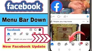 How To Fix Facebook Navigation Bar / Menu Bar Down Problem (2026) | New Facebook Update Fix