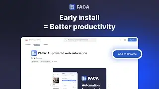 PACA Web Automation - One-click data scraping and workflow automation