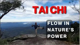 Flow in Nature&rsquo;s Power | 4-Minute Tai Chi with Epic Mountain Views for Calm & Energy