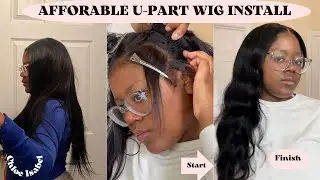 U-PART AMAZON WIG INSTALLMENT + QUICK AND EASY + 5 MINUTE HAIRSTYLE
