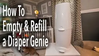 Самый быстрый способ опорожнить контейнер для подгузников Diaper Genie: как опорожнить и наполнит...
