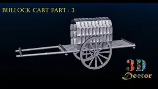 how to modeling bullock cart in maya! 3D bullock cart modeling! Bullock cart modeling part 3