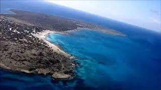 Flight over Chrysi island