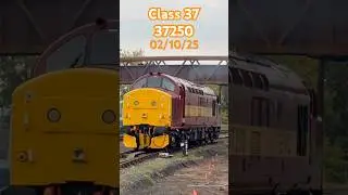 Class 37250 in Action in EWS Livery Shines at SVR Diesel Gala #class37 #dieseltrain #trainspotting